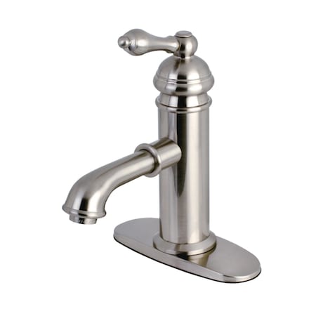 Kingston Brass KS7418ACL American Classic Sgl-Handle Bathroom Faucet, Brushed Nickel KS7418ACL